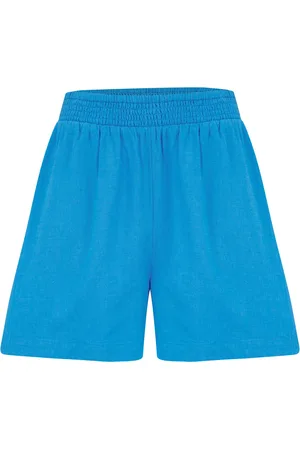 Pour Moi Bree High Waist Linen Blend Elasticated Shorts38