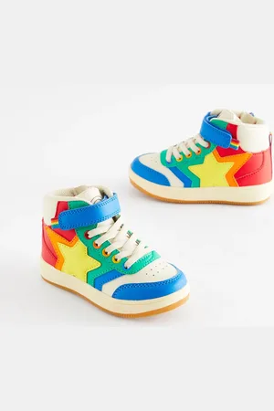 Little Bird Rainbow Star Hi-Top Trainers