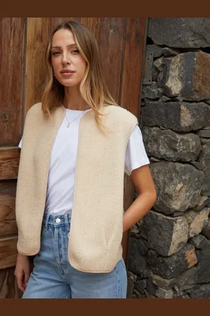 Threadbare Fleece Borg Giletlarge