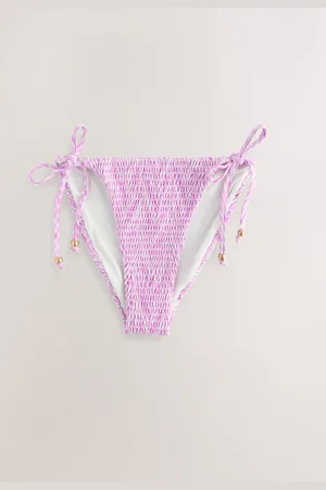 Next Shirred Tie Side Bikini Bottoms