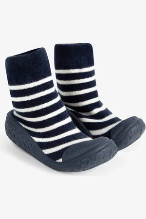 JoJo Maman Bébé Stribet indendørs & udendørs Hygge sokker1.5 - 2 år (86 - 92cm)