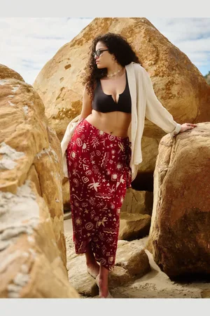 Simply Be Print Wrap Skirt42