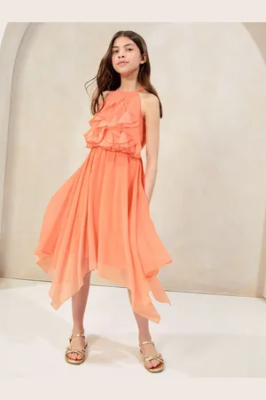 Lipsy London Halter Ruffle Hanky Hem Occasion Dress (5-16yrs)158164cm