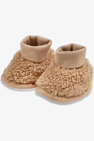 The Little Tailor Plysforet Sherpa Fleece Teddystof Baby støvletter0-6 mdr