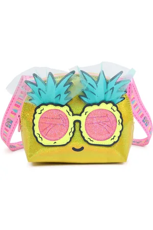 Billieblush Yellow Pineapple Character Cross-Body Bag With Logo Strapen