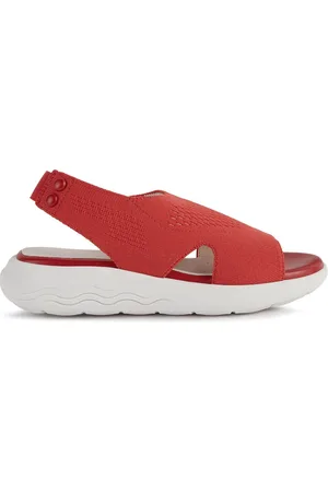 Geox Womens Spherica Ec5 Red Sandals