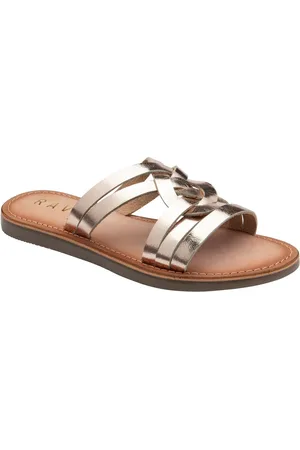 Ravel Leather Flat Mule Sandals
