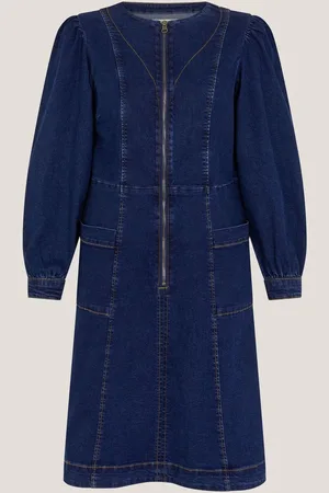 Monsoon Katlyn Zip Denim Mini Dress36