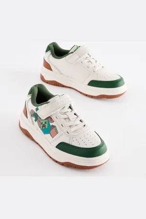 Next Minecraft Touch Close Elastic Lace Trainers