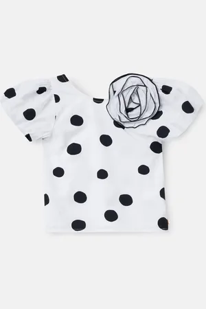 Angel & Rocket Amari Spotty Corsage 100% Cotton Top116122cm