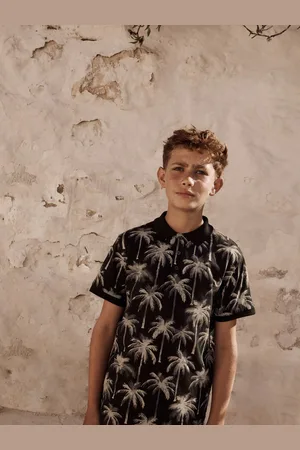 Next All-Over Print Short Sleeve 100% Cotton Polo Shirt (3-16yrs)11 år (146cm)