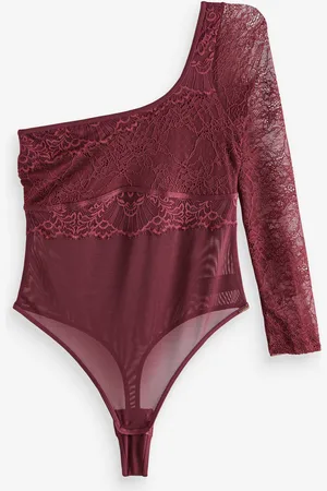 Lipsy London One Shoulder Lace Thong Sparkedragt44