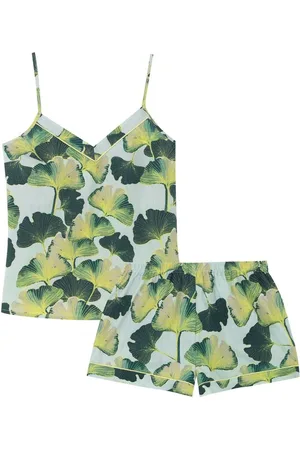 Their Nibs Thirties Palms Cotton Cami Short Pyjama Setxlarge
