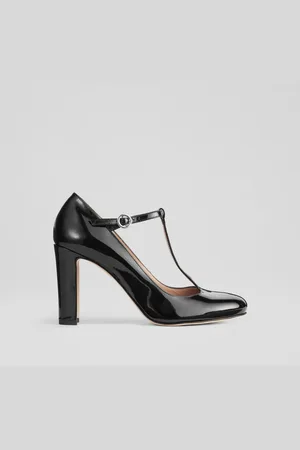 LK Bennett Patent Leather Annalise T-Bar Shoes