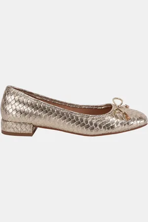 Novo Wide Fit Cecilia Woven Low Block Ballerinaseu38
