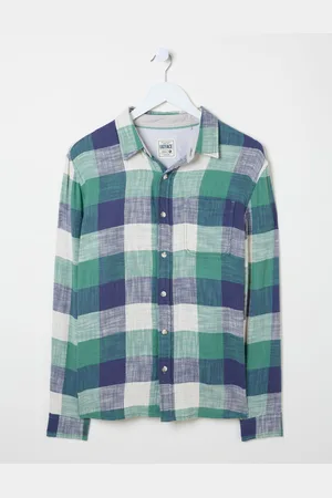 Fat Face FatFace Long Sleeve Neath Check 100% Cotton ShirtM Reg