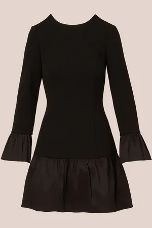 Adrianna Papell Crepe Og Taft Midi Kjole40