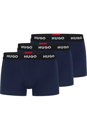 HUGO BOSS Logo-Waistband Stretch Cotton Trunks 3 PackXXL