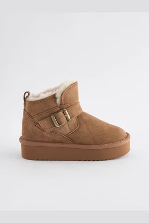 Next Suede Buckle Pull On Boots