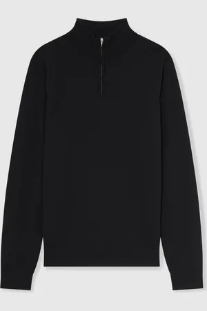 Reiss Blackhall Merino Wool Half-Zip Funnel Neck Jumper3XL