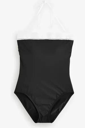 Ralph Lauren Bel Air Modern Bandeau Mio Black Swimsuit44