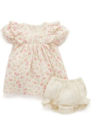 Purebaby 100% Cotton Floral Printed Dress7480cm
