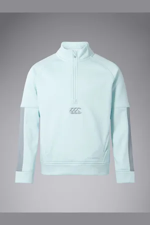 Canterbury Junior Unisex Green 1/2 Zip Thermoreg Fleece152158cm