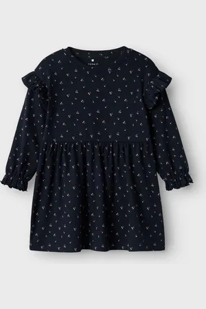 NAME IT Ditsy Floral Long Sleeve Dress1.5 - 2 år (86 - 92cm)