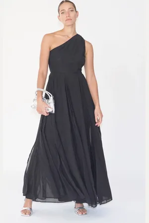 Religion One Shoulder Maxikjole med hel nederdel44