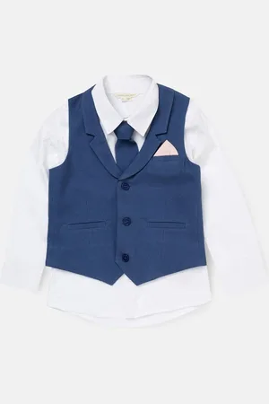Angel & Rocket Matty Smart Printed 100% Cotton Waistcoat Set7 år (122cm)