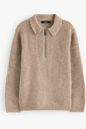 Next Long Sleeve Quarter Zip Polo Shirt (3-16yrs)3 år (98cm)