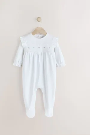 Next Occasion Baby 100% Cotton Sleepsuit (0mths-2yrs)Første størrelse (50cm)