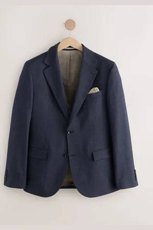 Next Skinny Fit Check Texture Suit Jacket44l