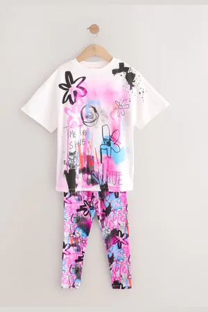 Next Graffiti T-Shirt And Sport Leggings Set (3-16yrs)104110cm