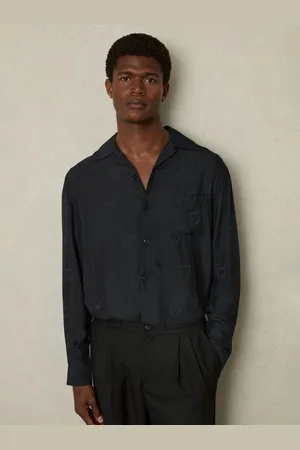 Reiss Aperitif Cocktail-Jacquard Faille ShirtXS