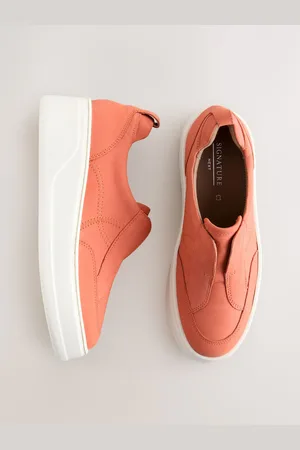 Next Slip On Signature Forever Comfort Læder Chunky Kilehæle Platform Trainerseu385
