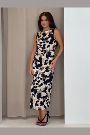 Girl in Mind Romona Dyreprint Midi Kjole38