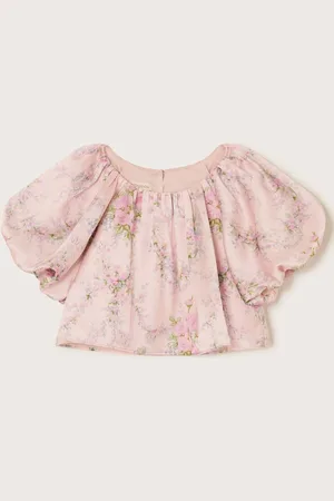 Monsoon Esme Rose Satin Puff Top152158cm