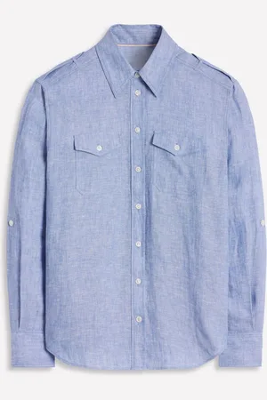 Boden Longline 100% Linen Safari Shirt38