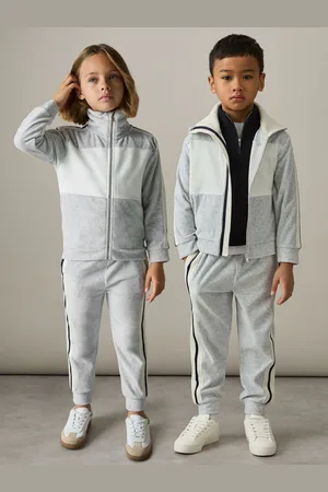 Reiss Chance Velour Side-Stripe Tracksuit Joggers8 - 9 år (128 - 134cm)
