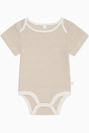Mori Natural Short Sleeve Bodysuit6874cm