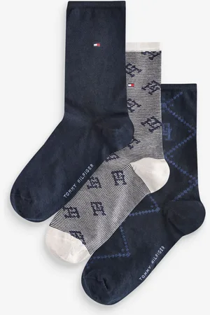 Tommy Hilfiger Womens Blue Socks 3 Pack