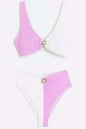 River Island Textured Bikini Set44