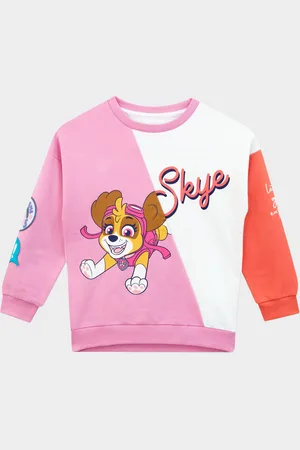 Character Girls Paw Patrol Skye Colourblock 100% Cotton Sweatshirt6 - 7 år (116 - 122cm)