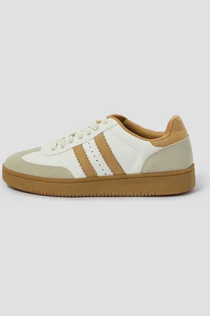 Monsoon Tammi Faux Leather Sport Stripe Trainerseu41