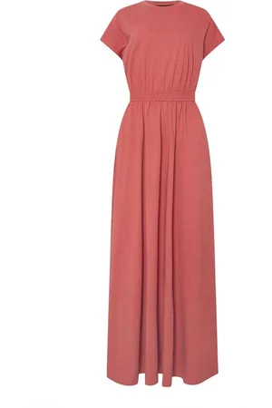 Long Tall Sally 100% Bomuld Rynket Talje Kjole