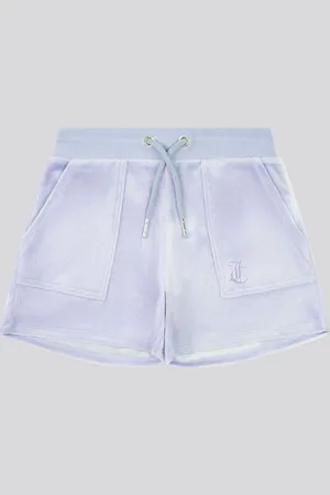 Juicy Couture Piger Tonal Broderet Velour Shorts128134cm