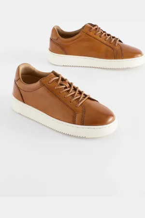 Next Leather Smart Lace-Up Trainers