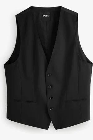 HUGO BOSS Slim-Fit Wool Waistcoat40