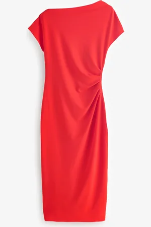 French Connection Valetta Off Shoulder Midi Dresssmall